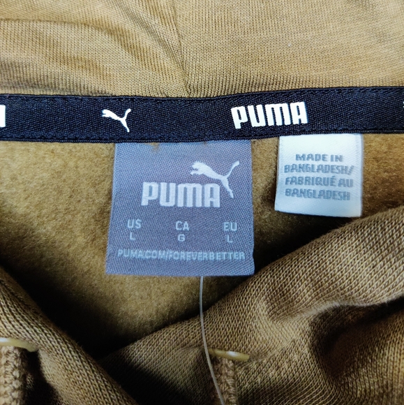 NWT Puma Brown Pullover Hoodie Size Large - Picture 4 of 6